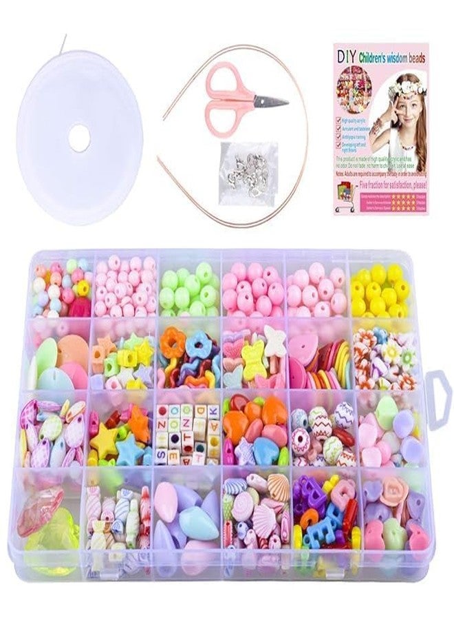 KARTUNBOX Jewelry Making Kit, Girl DIY Bracelet Set, Fun and Colorful Beads, Friendship Bracelet Making Set for Girls & Women Children's Self-Made Bracelet, Necklace and Hair Band Ring (Jewelry Making Kit 2) - Image 1